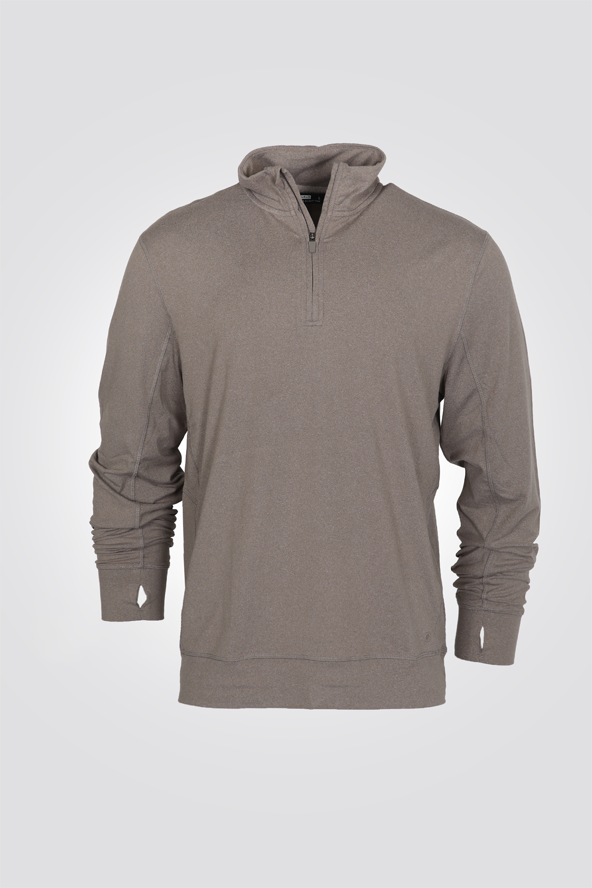 חולצה ספורטיבית עם צווארון גבוה בשילוב רוכסן | דלתא