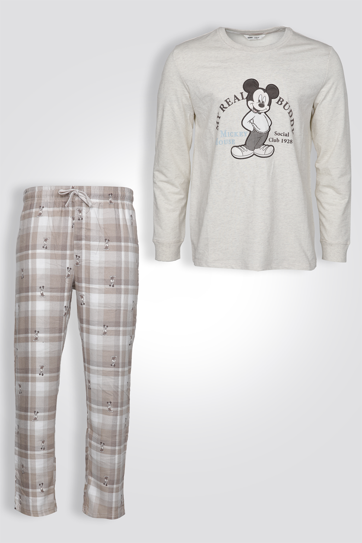 סט פיג'מה ארוכה דקה מיקי מאוס | דלתא