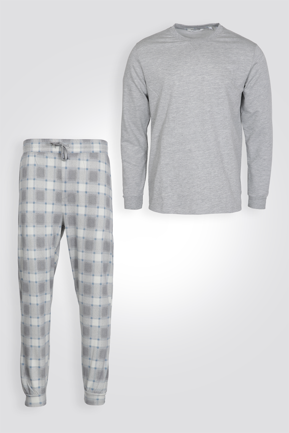 סט פיג'מה משבצות דקה | דלתא