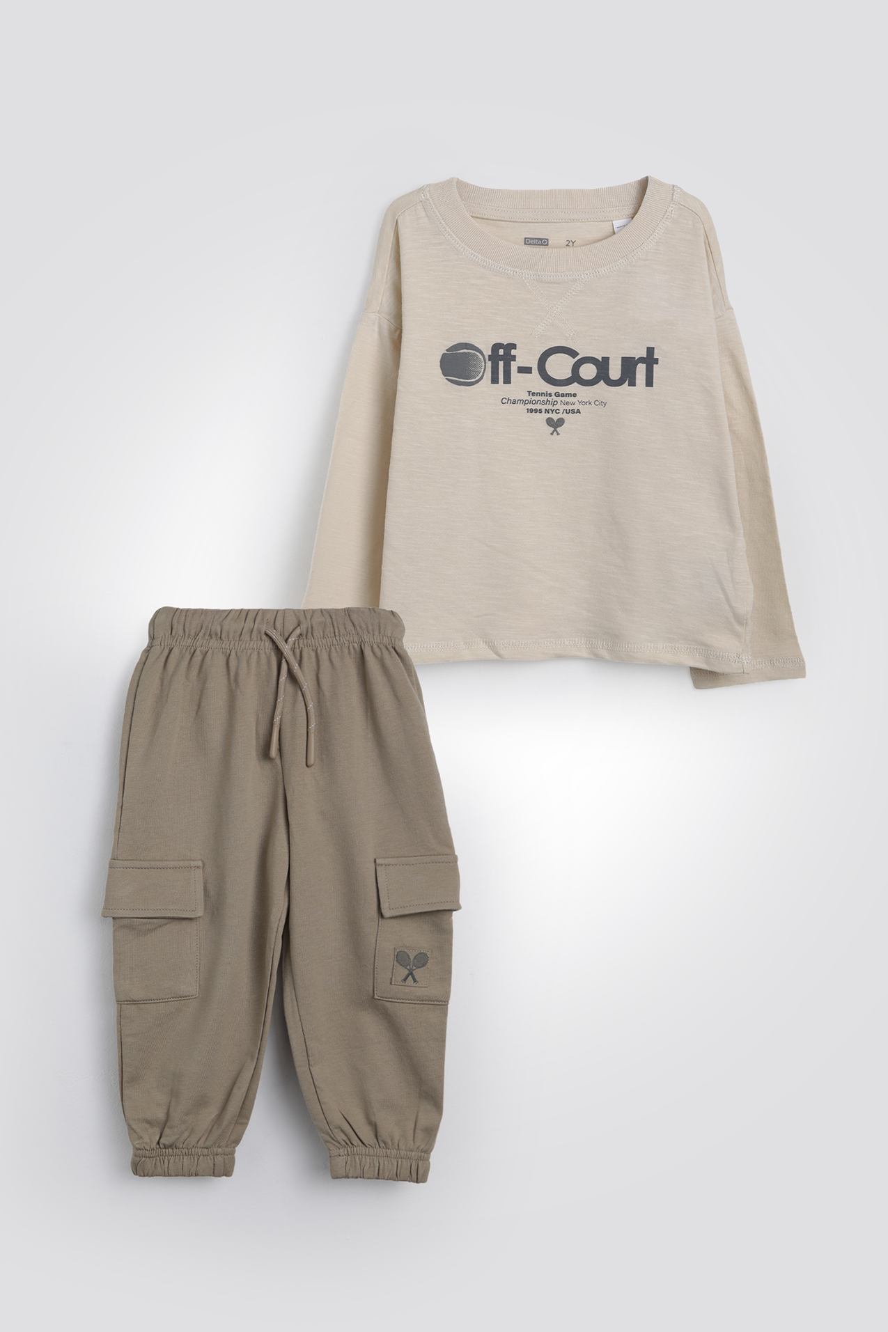 חליפת גן ארוכה לבנים | דלתא 