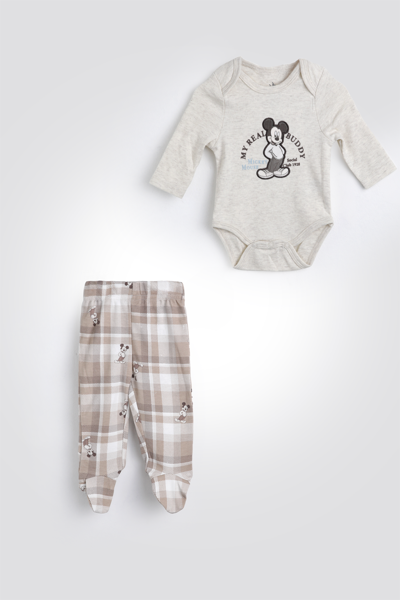 סט פיג'מה ארוכה מיקי | דלתא