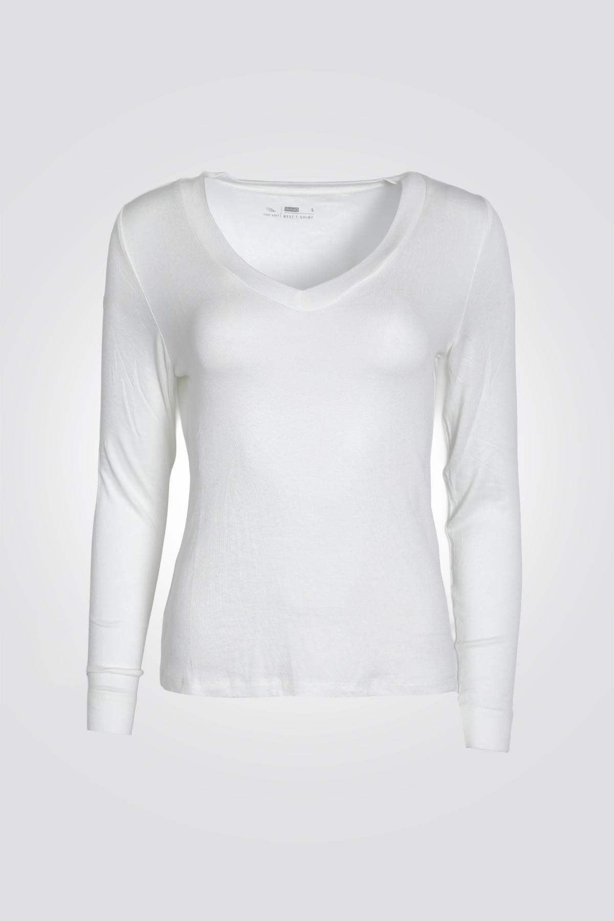 חולצה ארוכה צווארון וי | דלתא