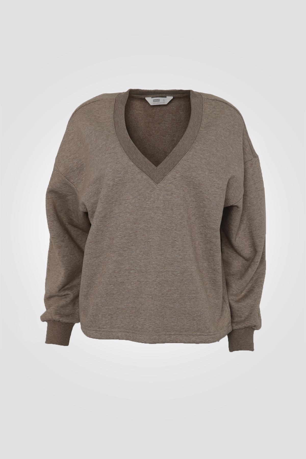 סווטשירט פוטר צווארון וי | דלתא