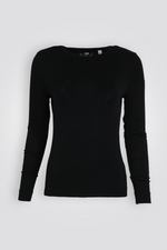 חולצה ארוכה צווארון עגול | דלתא