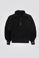 סווטשירט פוטר חצי רוכסן דו צדדי | דלתא