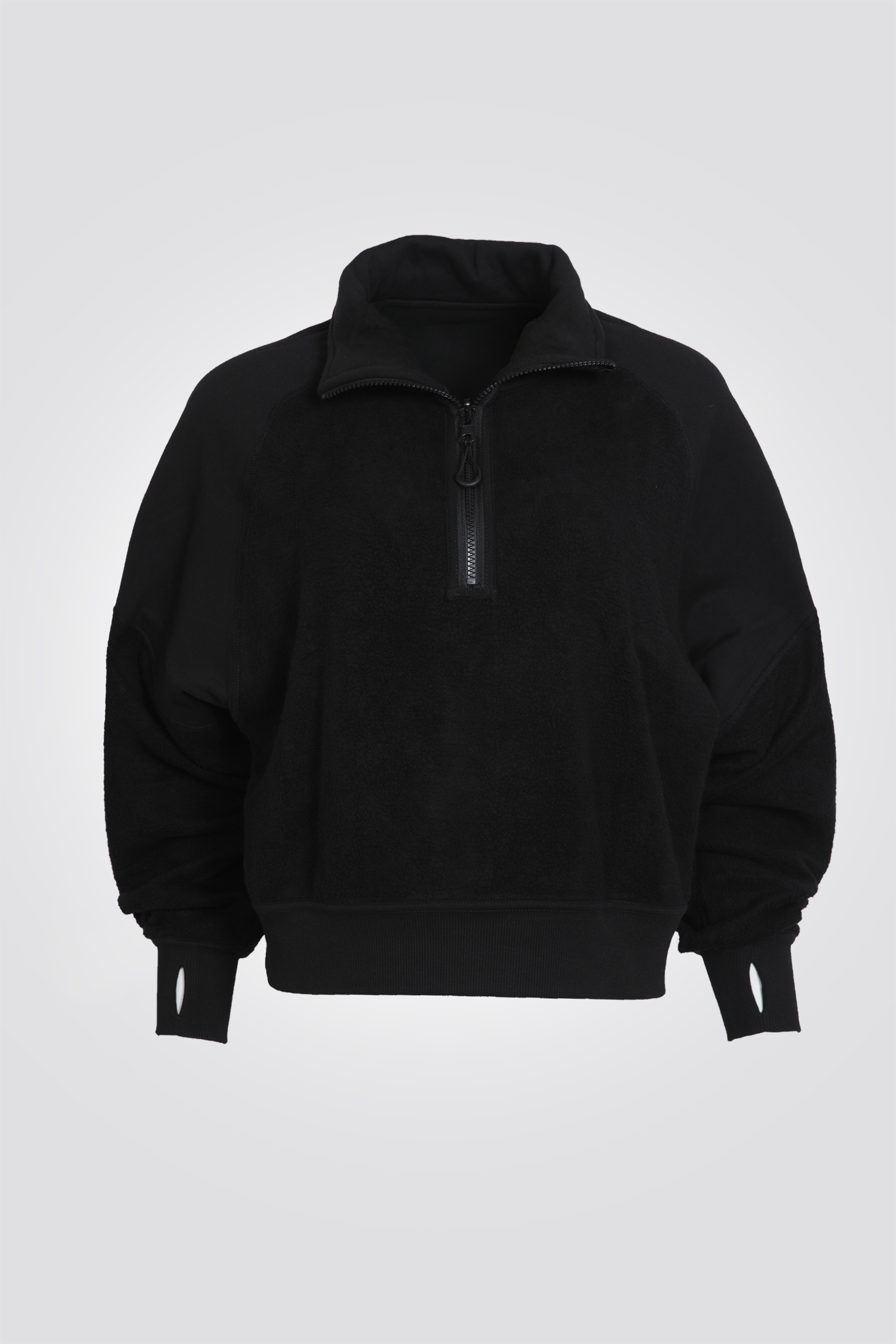 סווטשירט פוטר חצי רוכסן דו צדדי | דלתא