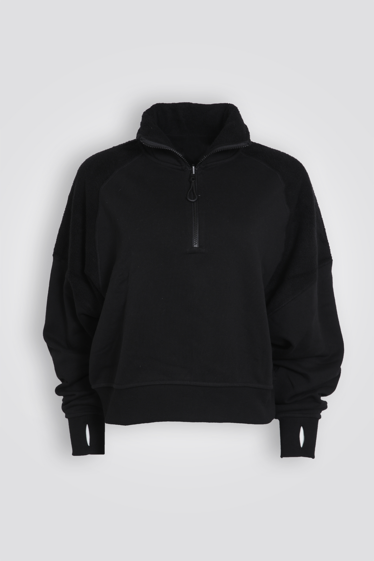 סווטשירט פוטר חצי רוכסן דו צדדי | דלתא