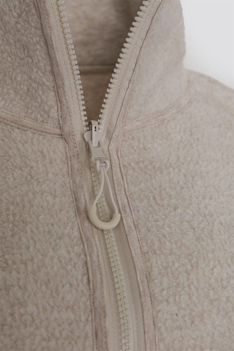 סווטשירט פוטר חצי רוכסן דו-צדדי | דלתא