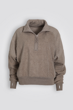 סווטשירט פוטר חצי רוכסן דו צדדי | דלתא