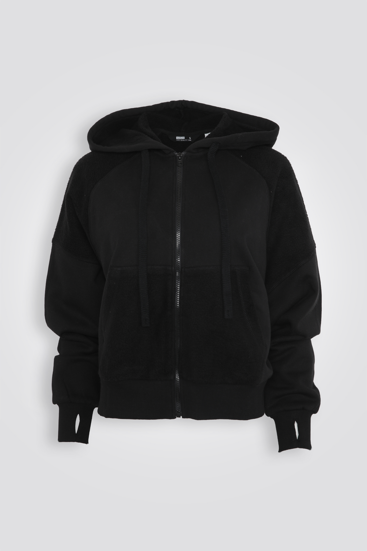 סווטשירט קפוצ'ון בגזרת כפפה | דלתא