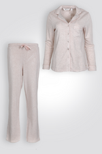 סט פיג'מה מכופתרת קלאסית | דלתא