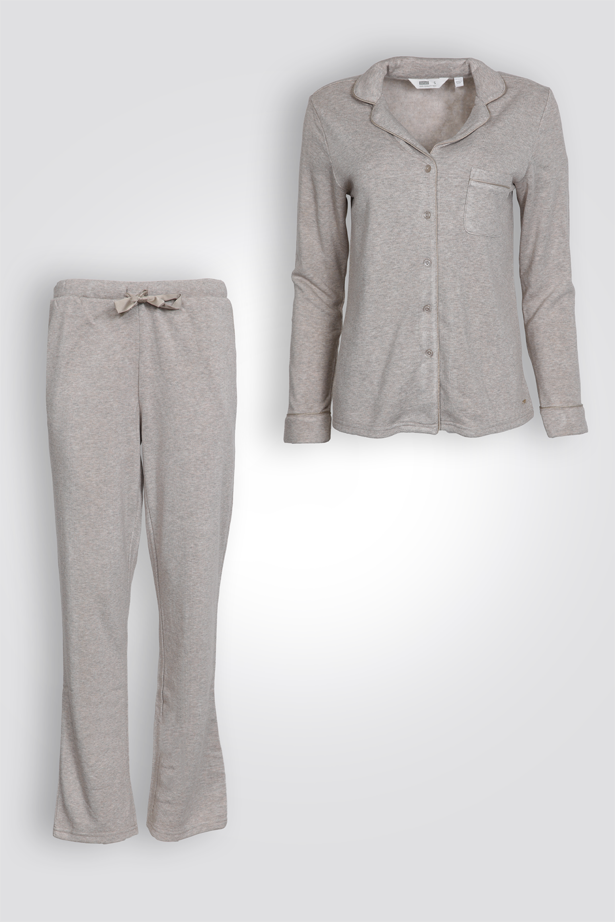 סט פיג'מה מכופתרת קלאסית | דלתא