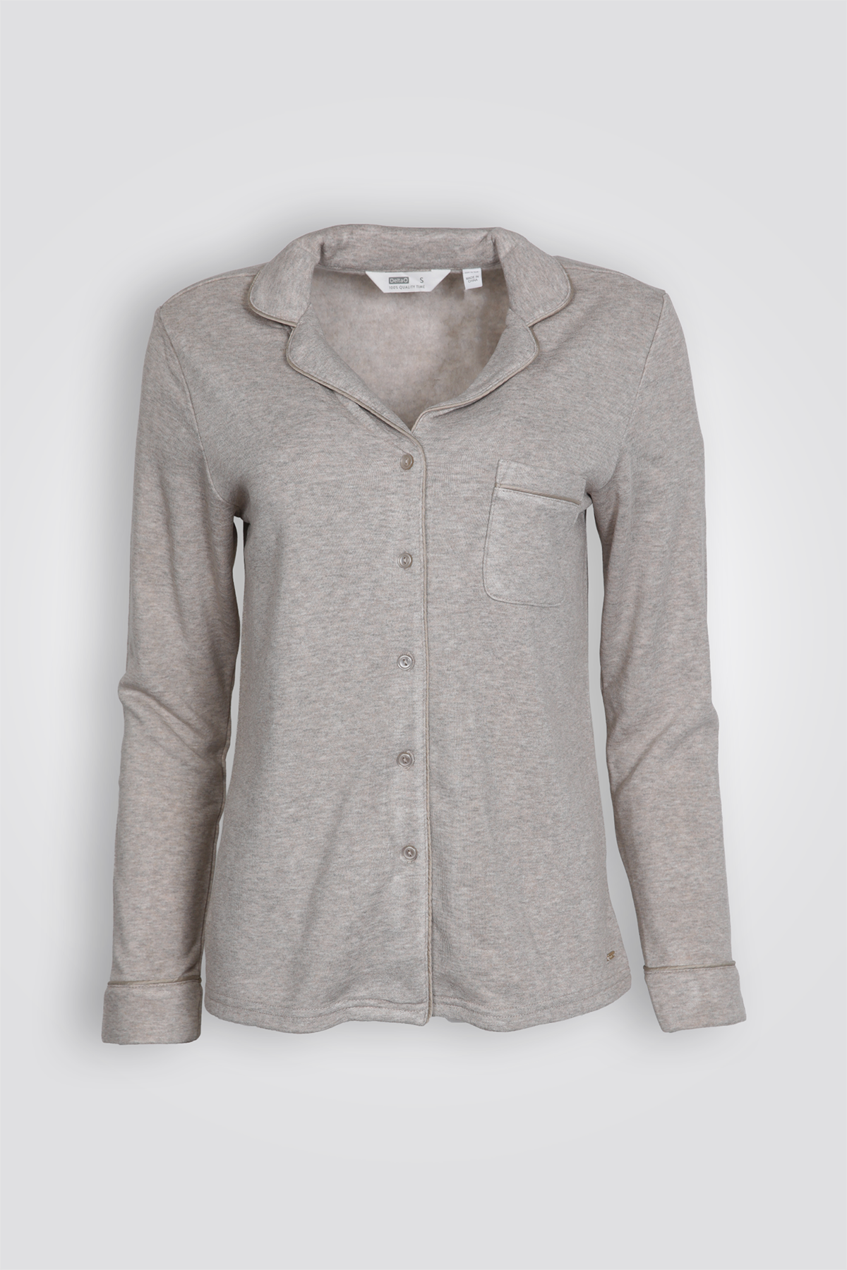 סט פיג'מה מכופתרת קלאסית | דלתא