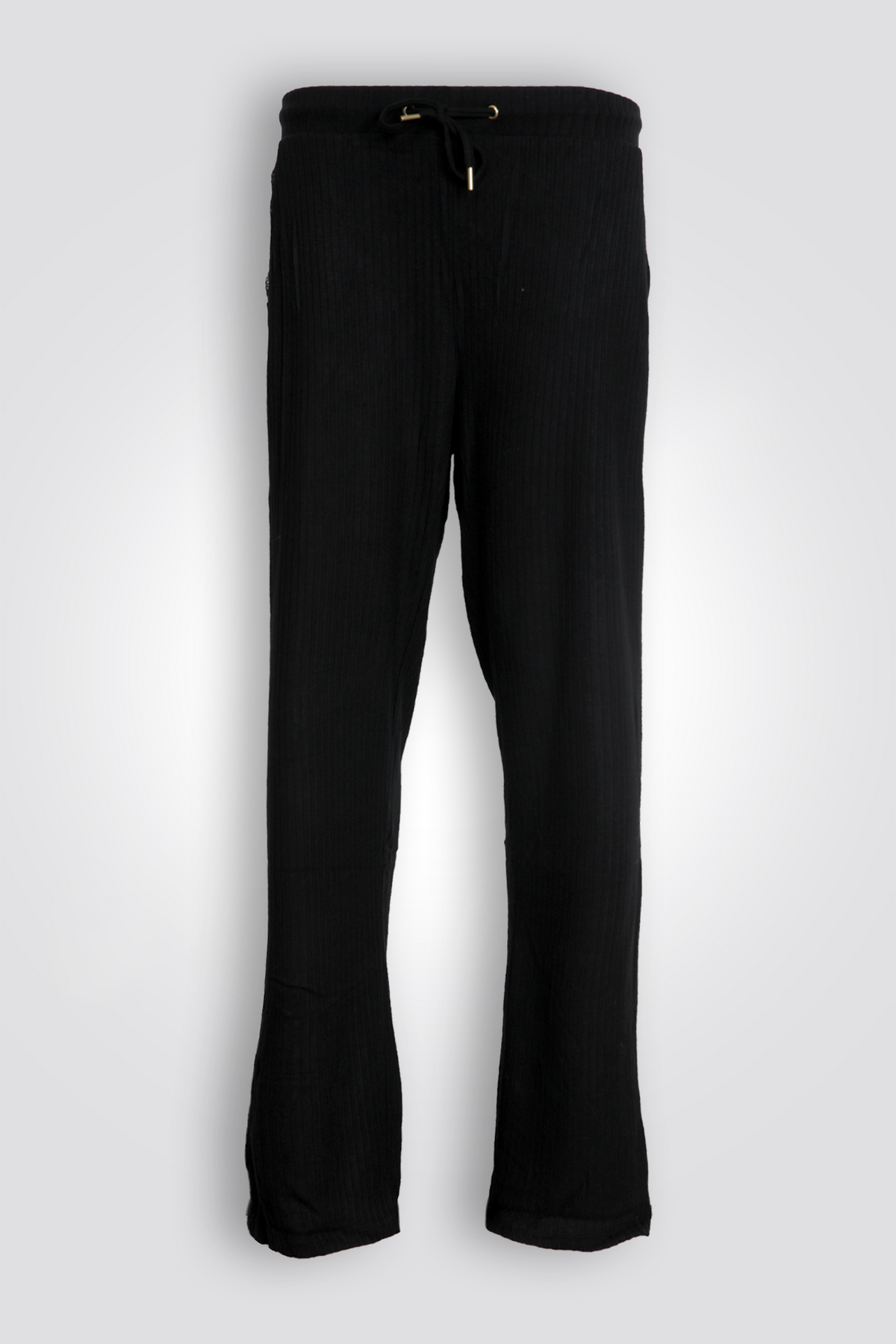 סט פיג'מה ריב בשילוב תחרה | דלתא