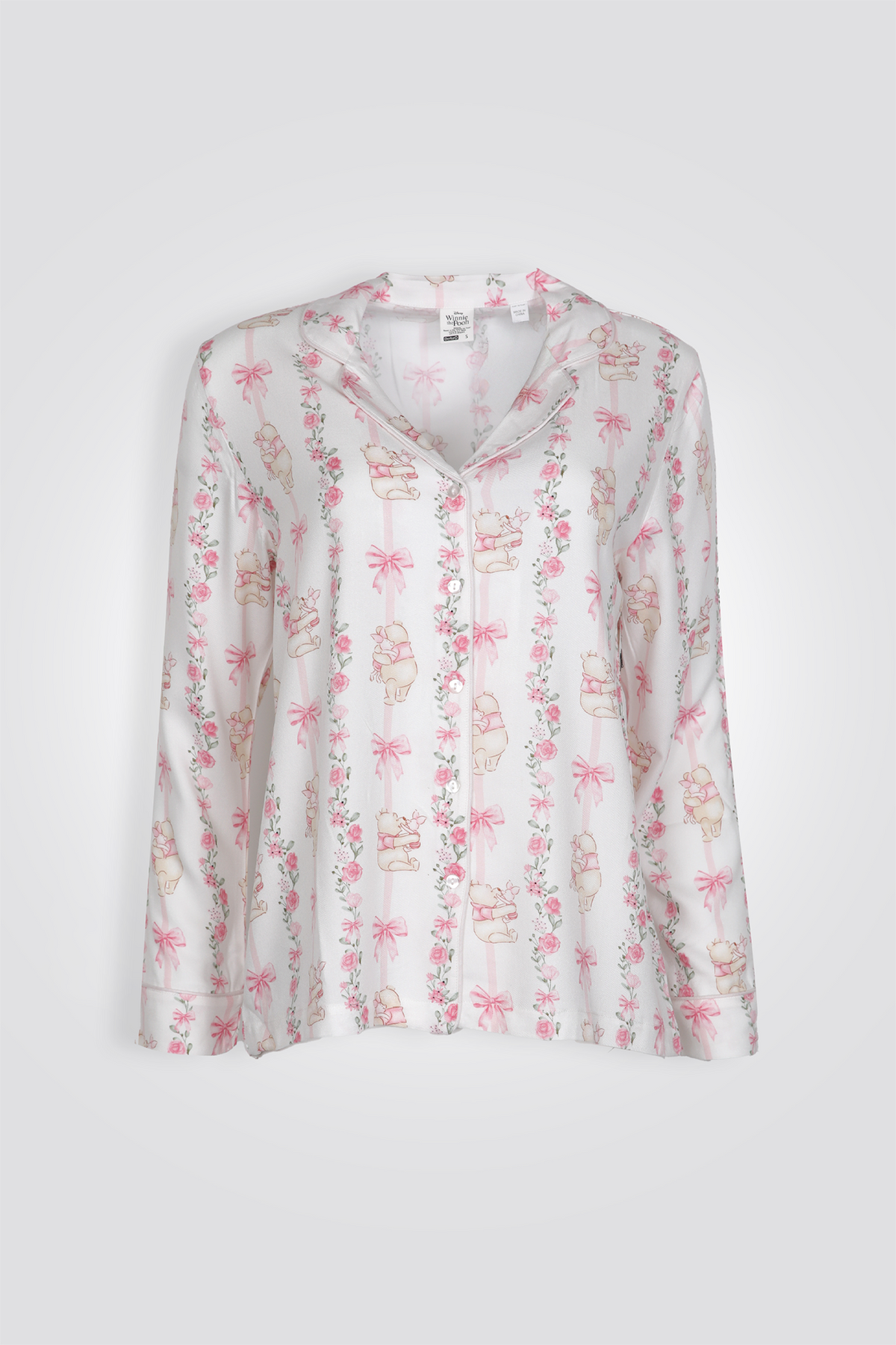 סט פיג'מה מכופתרת פלנל פו הדב | דלתא