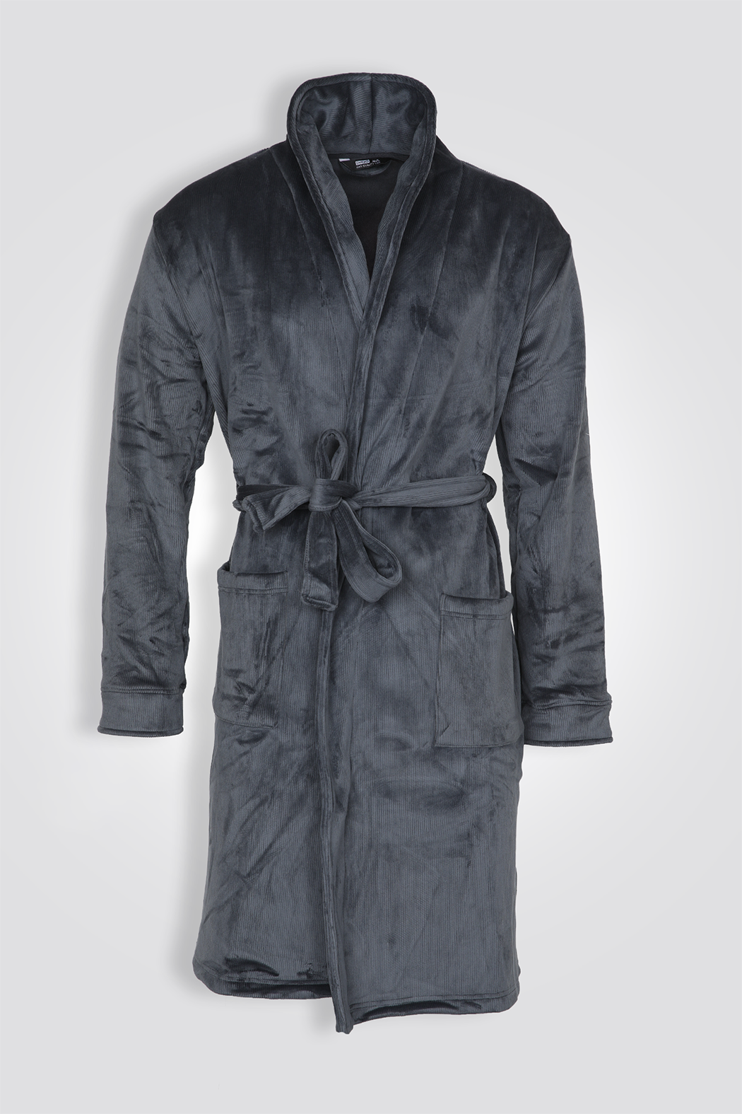 חלוק עם קפוצ'ון פליז ריב | דלתא 