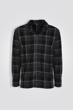 סט פיג'מה מכופתרת פלנל | דלתא