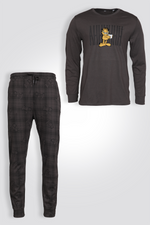 סט פיג'מה ארוכה גארפילד | דלתא