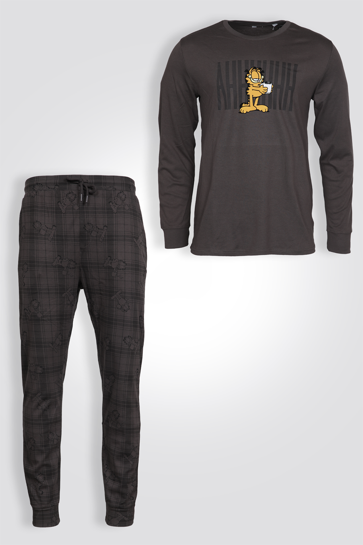 סט פיג'מה ארוכה גארפילד | דלתא