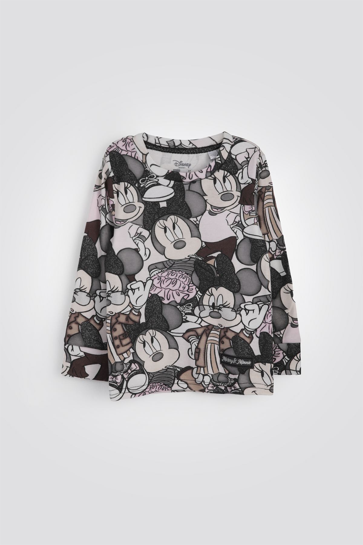 סט פיג'מה ארוכה לעונת המעבר מיני מאוס | דלתא