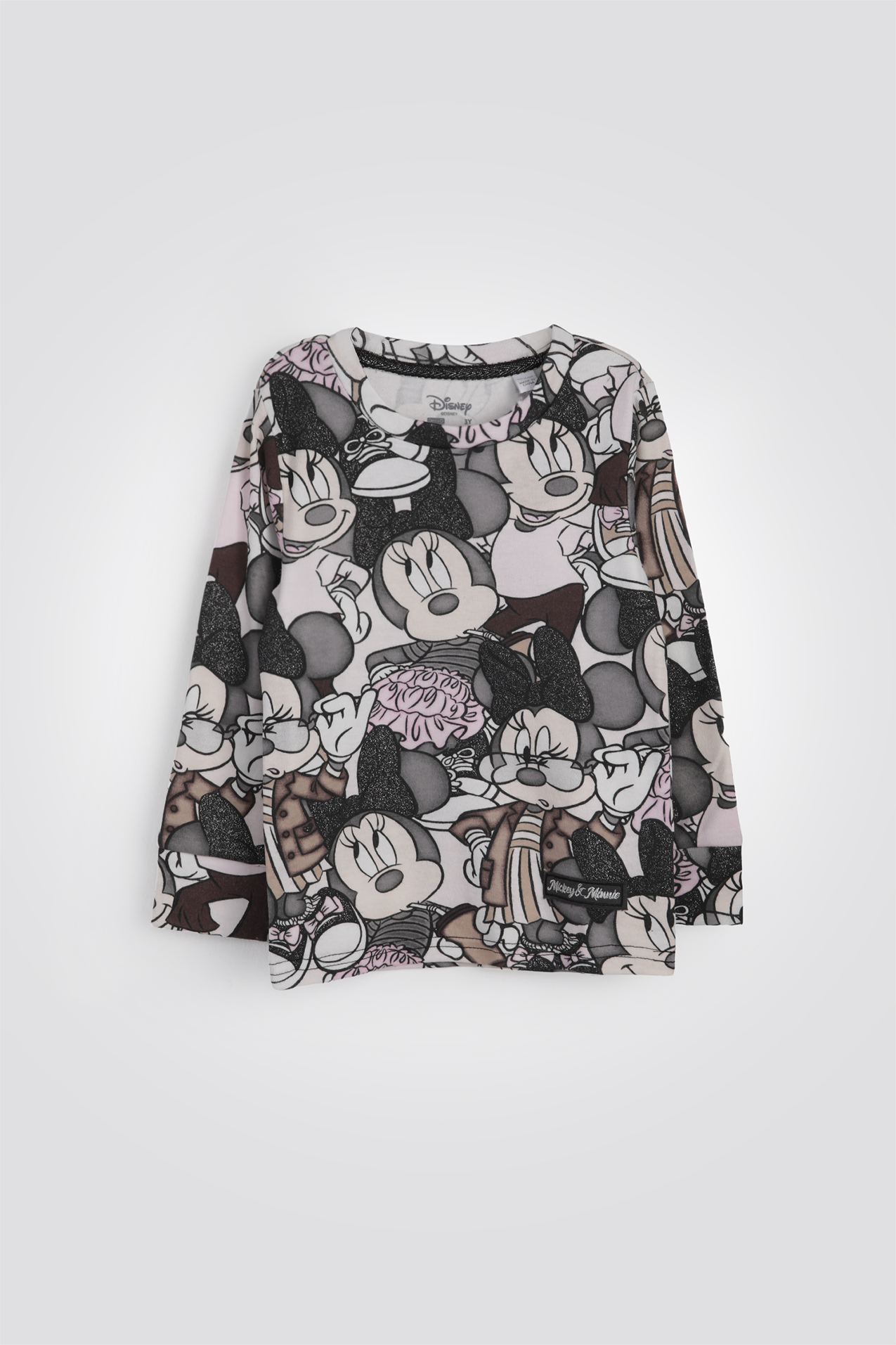 סט פיג'מה ארוכה לעונת המעבר מיני מאוס | דלתא