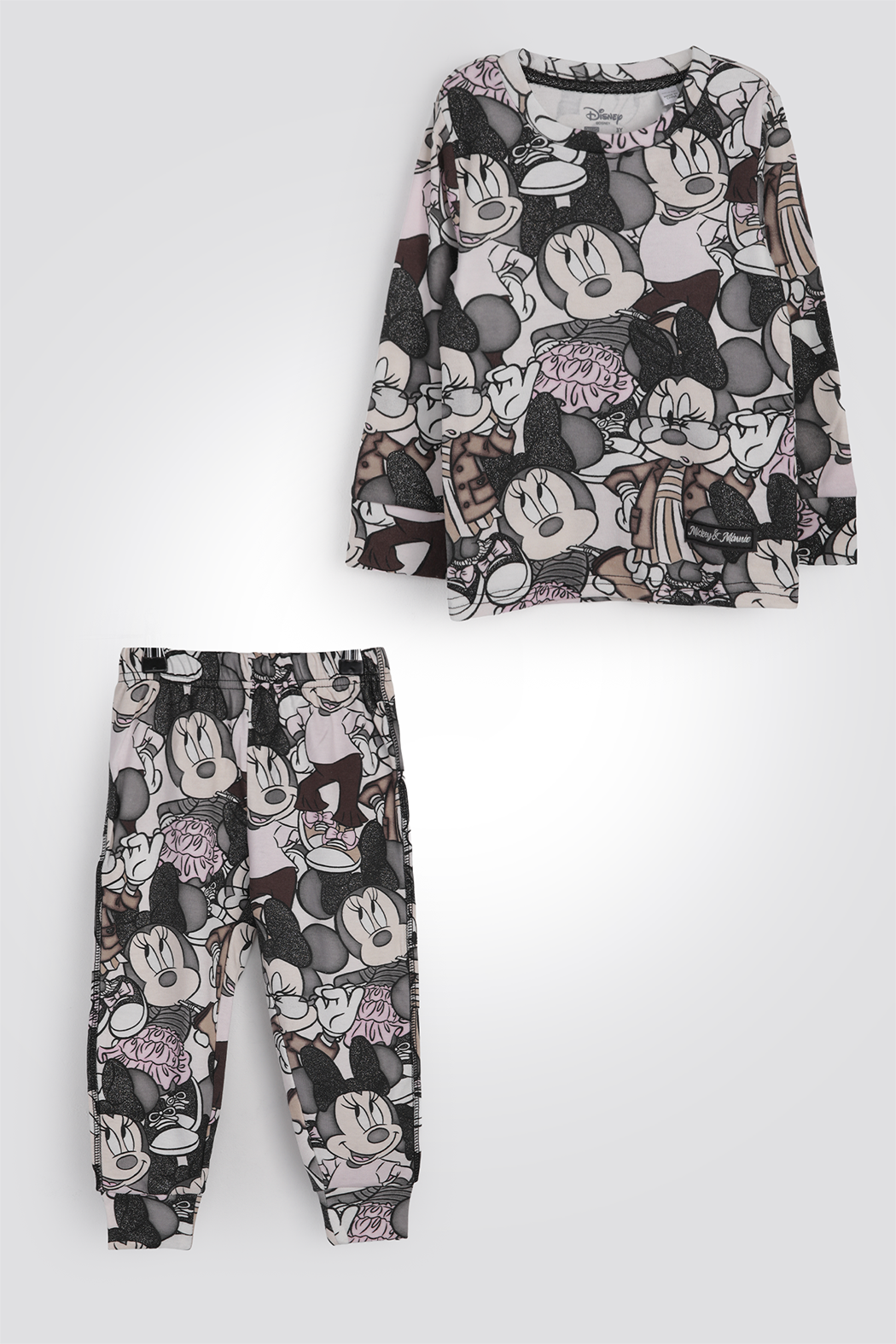 סט פיג'מה ארוכה לעונת המעבר מיני מאוס | דלתא