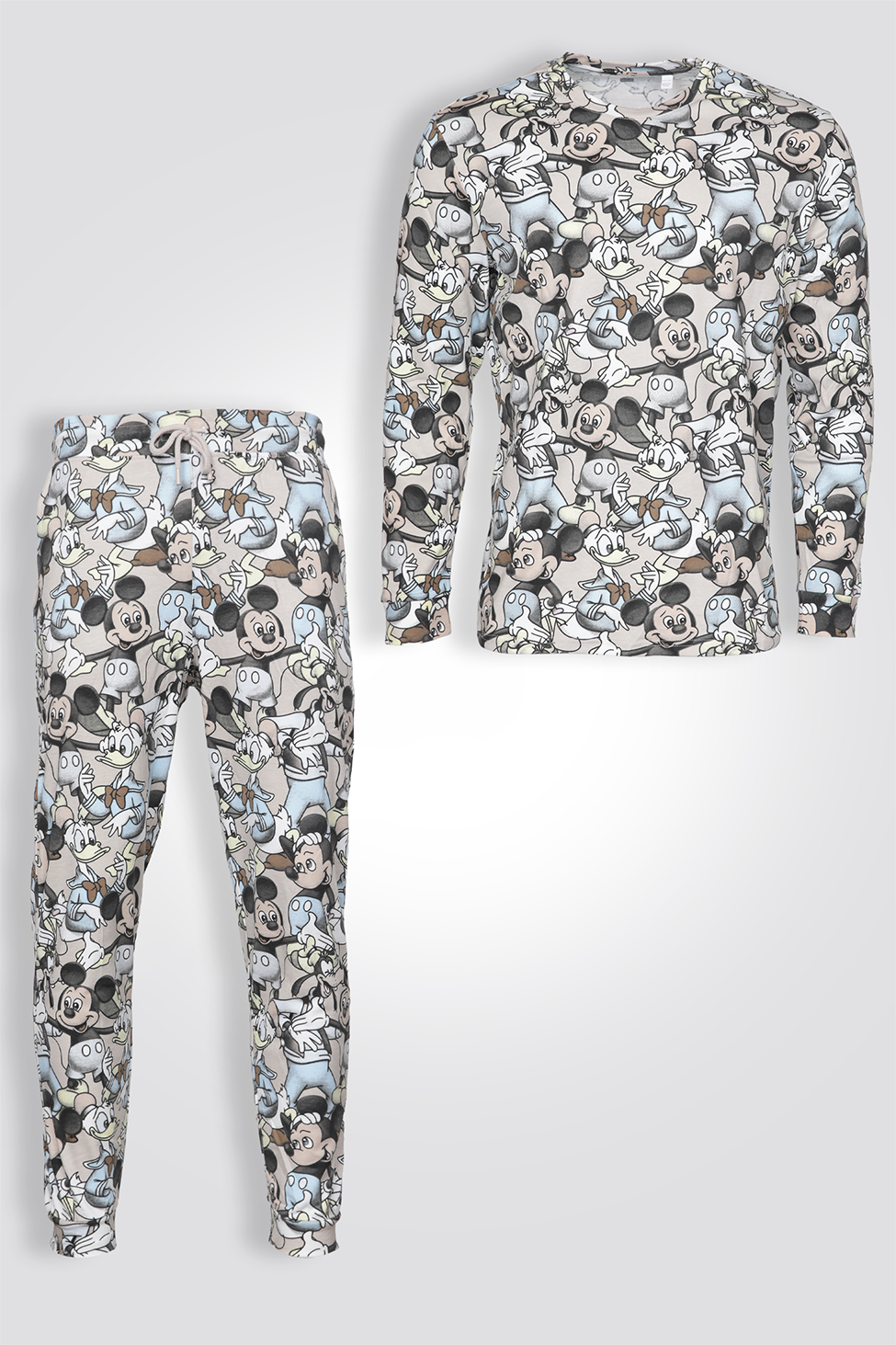 סט פיג'מה ארוכה מיקי מאוס והחברים | דלתא