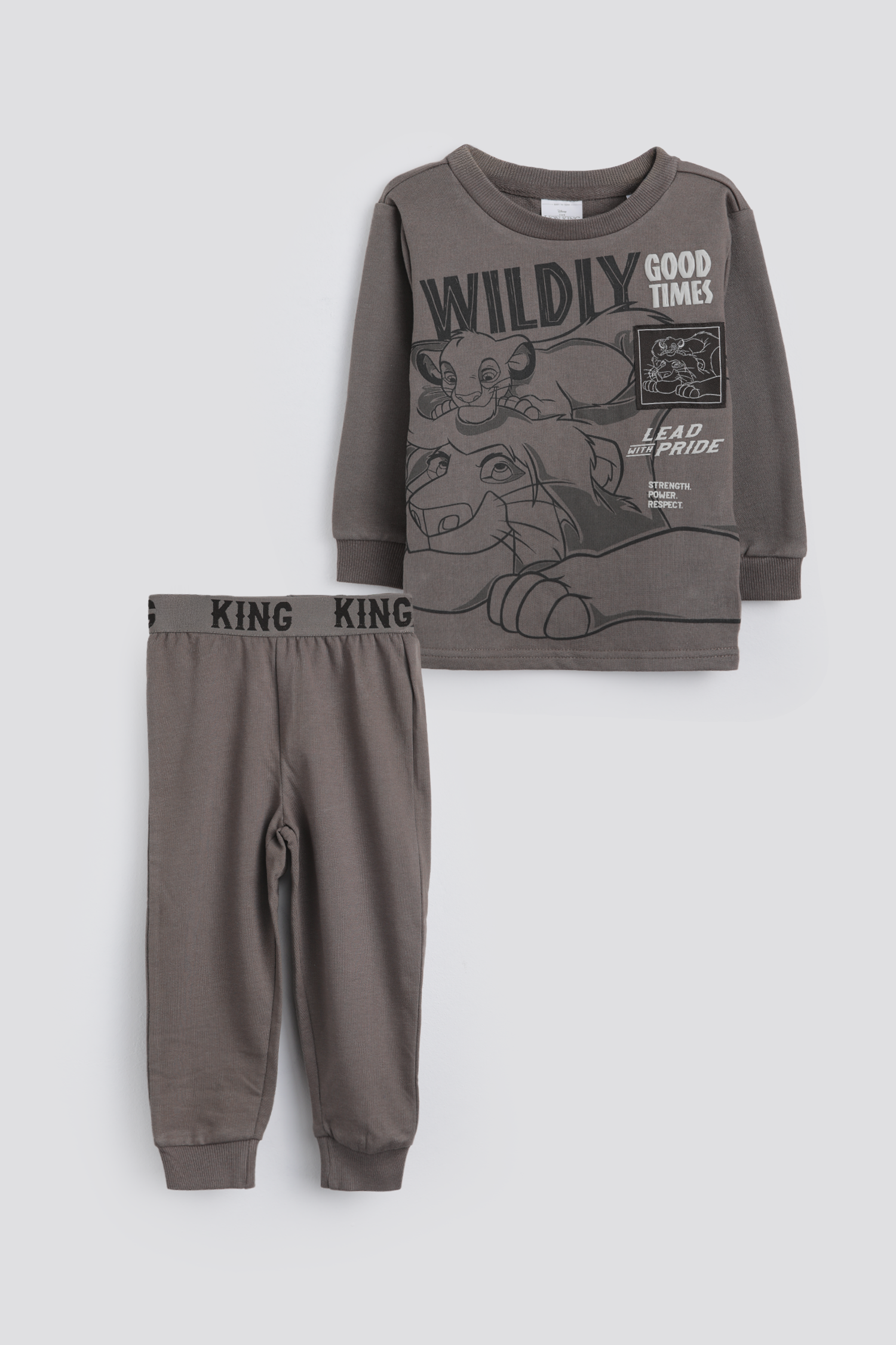 סט פיג'מה ארוכה דקה מלך האריות | דלתא