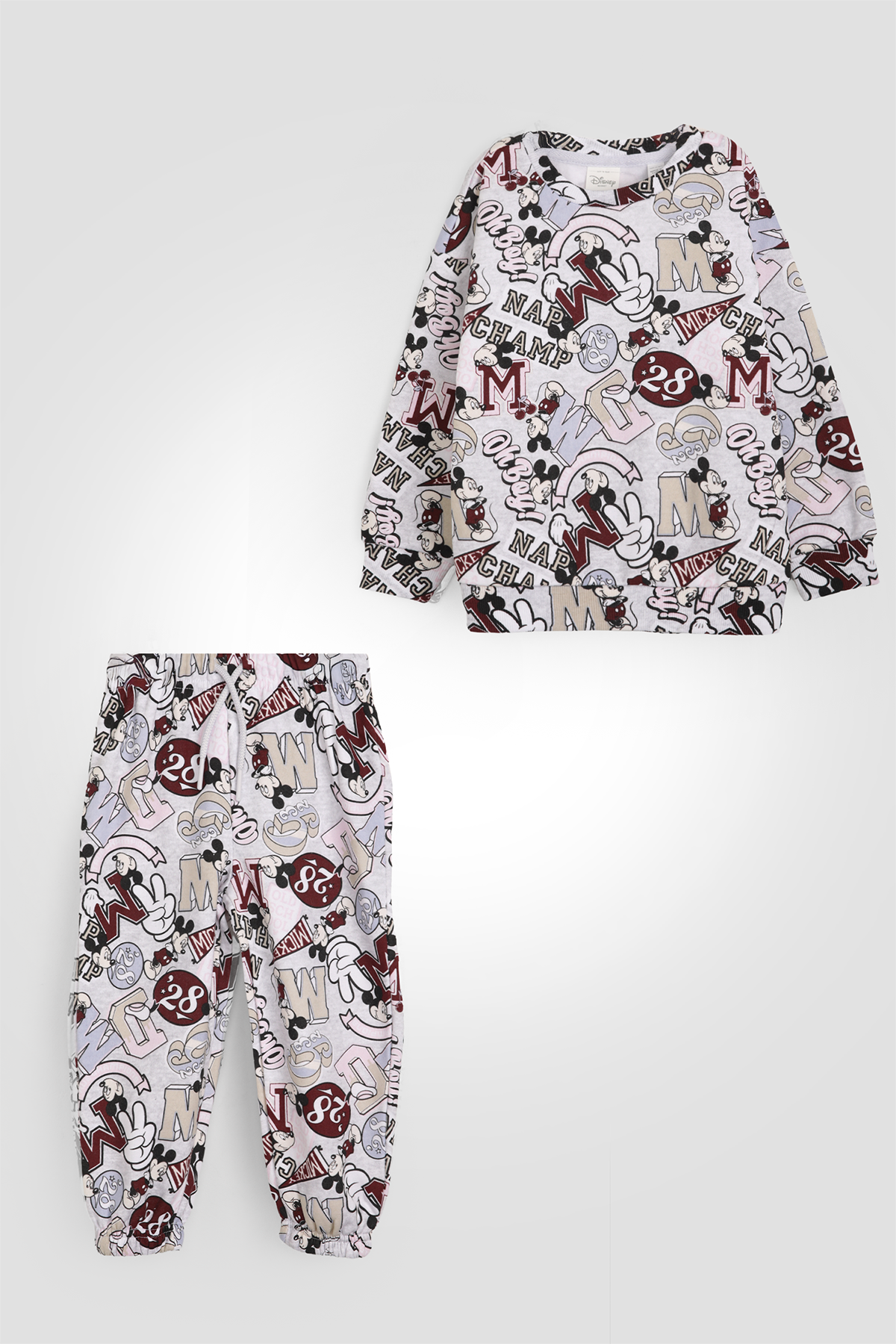 פיג'מה מיקי מאוס משפחה לילדות ונערות | דלתא