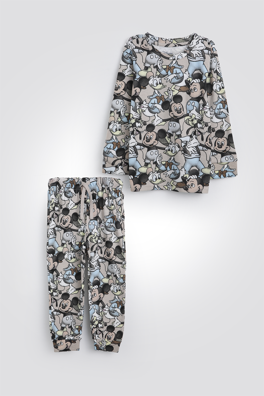 סט פיג'מה ארוכה מיקי מאוס והחברים | דלתא