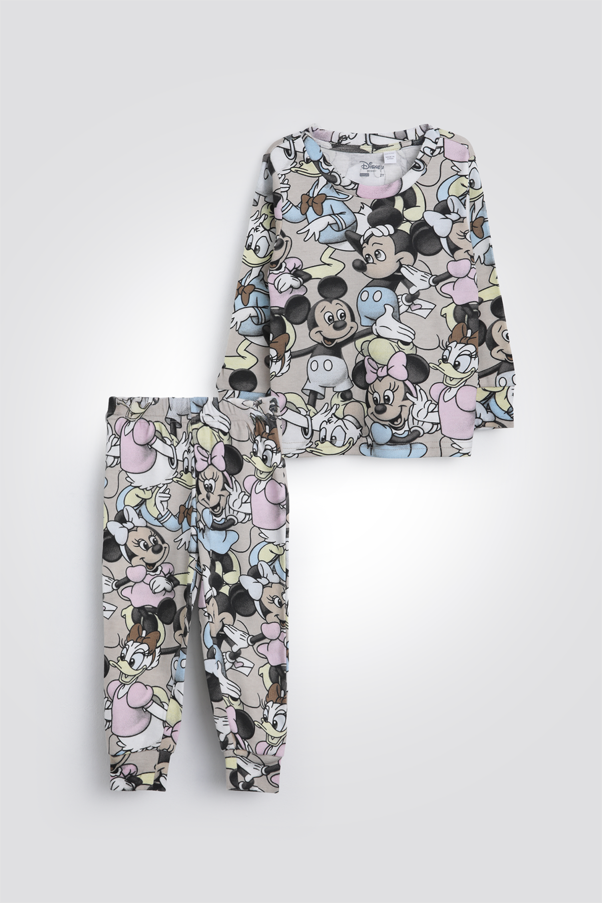 סט פיג'מה ארוכה מיקי מאוס והחברים | דלתא