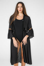 עליונית חוף לנשים בצבע שחור 
