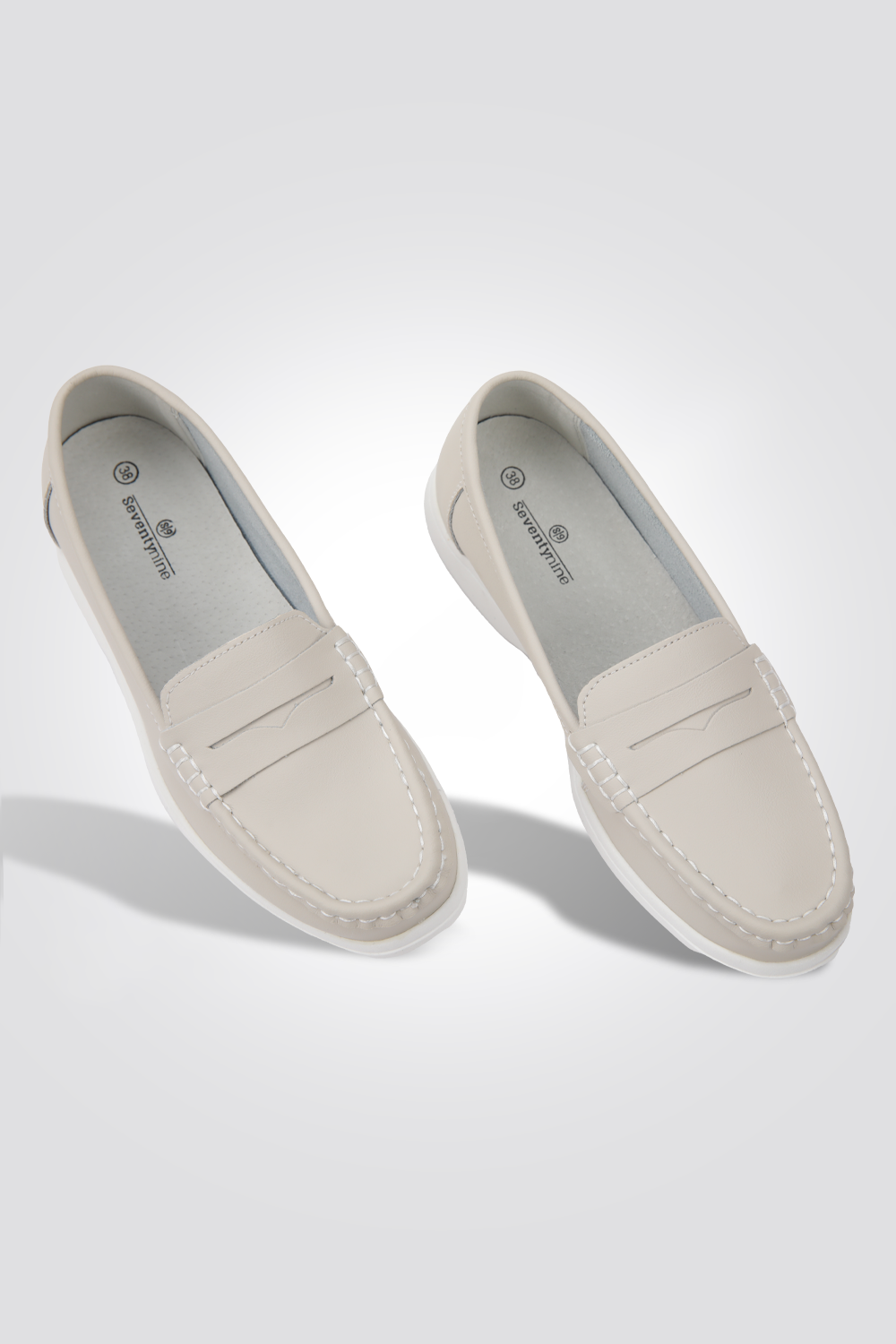 מוקסין לנשים דגם ג'יין בצבע אבן