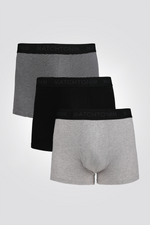 מארז שלישיית בוקסרים צמודים וקצרים | דלתא