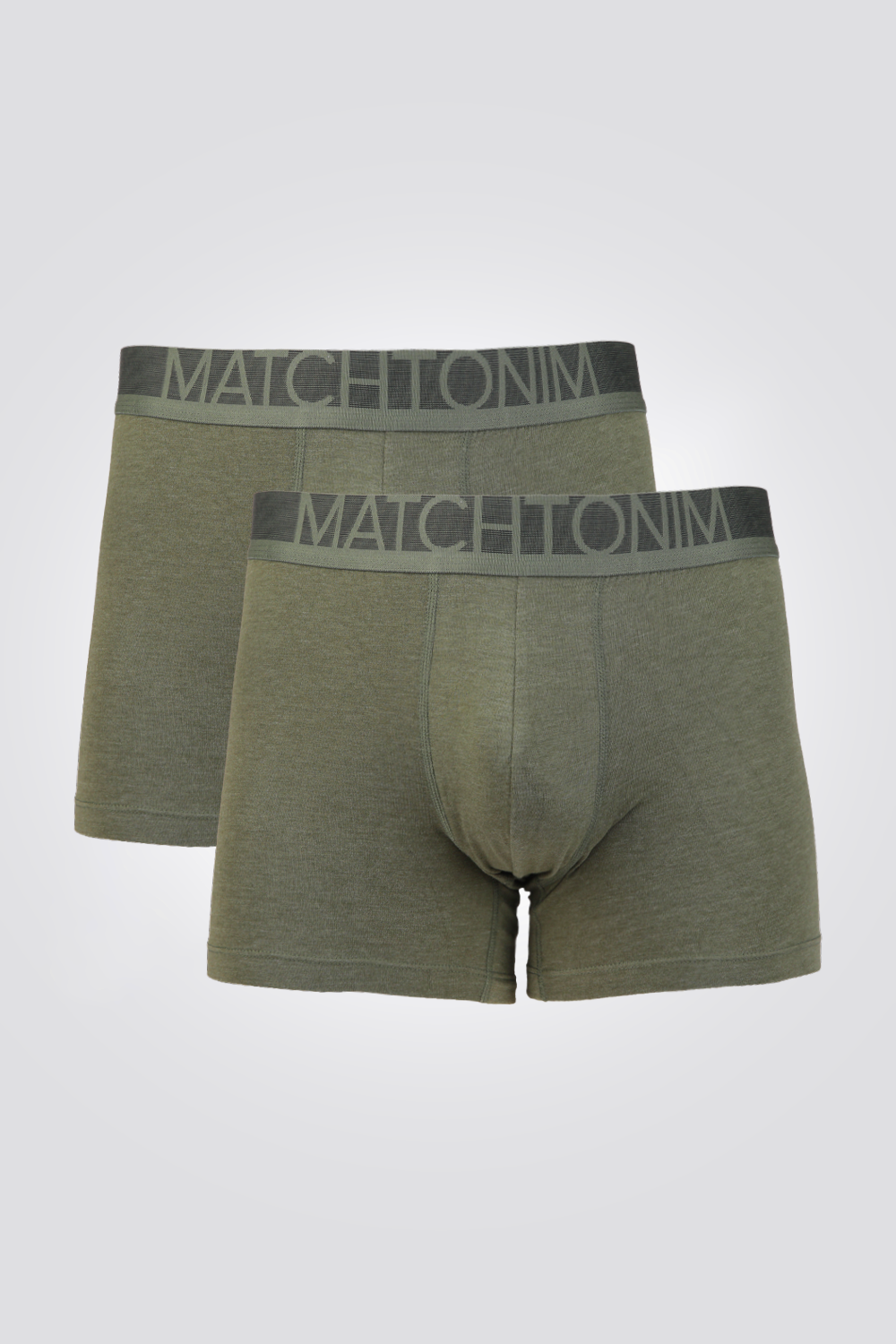 מארז 2 תחתוני בוקסר צמודים ירוק זית