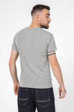 טישירט קצרה צאוורון עגול לגבר בצבע אפור - MASHBIR//365