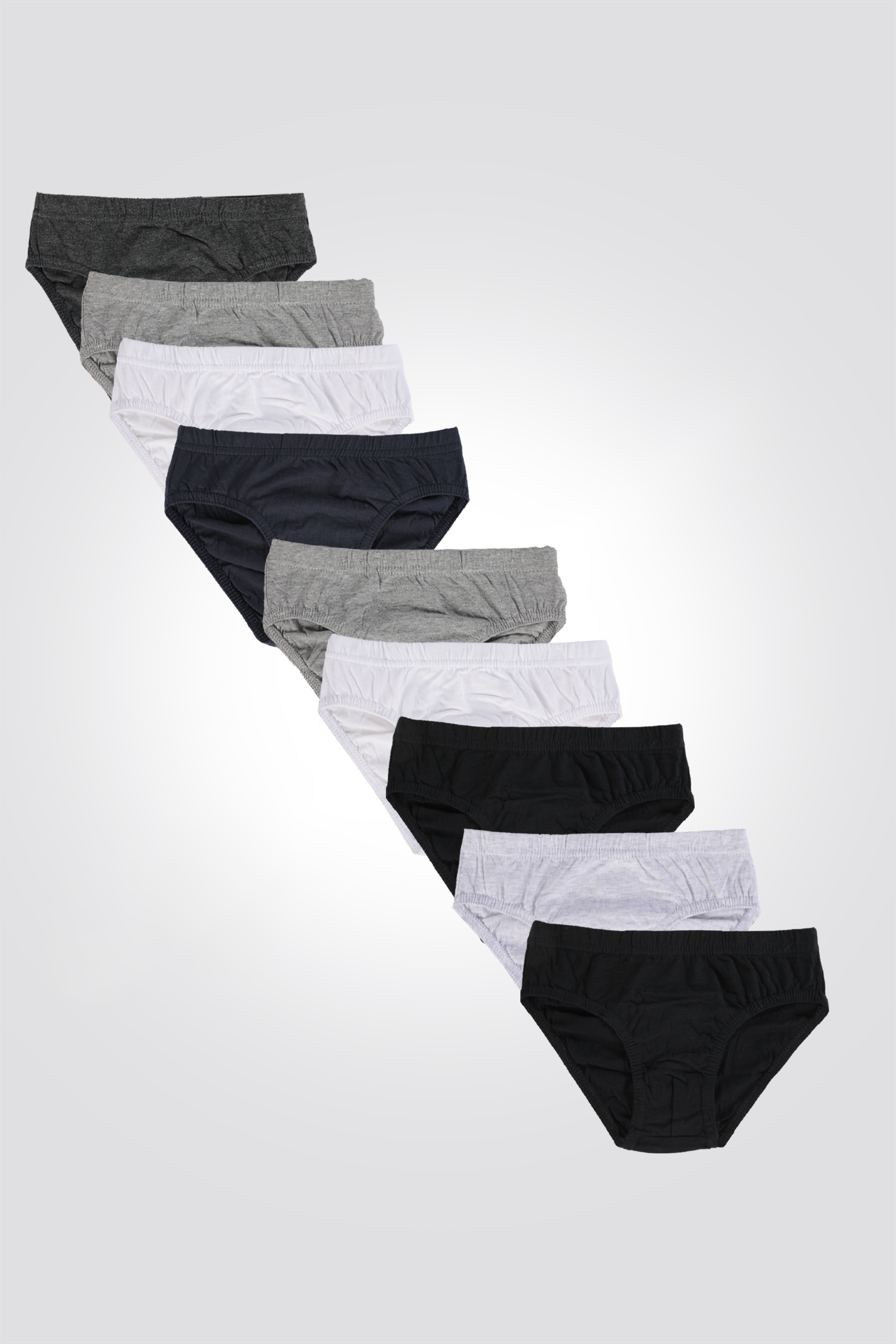 מארז תשיעיית תחתוני כותנה לילדים