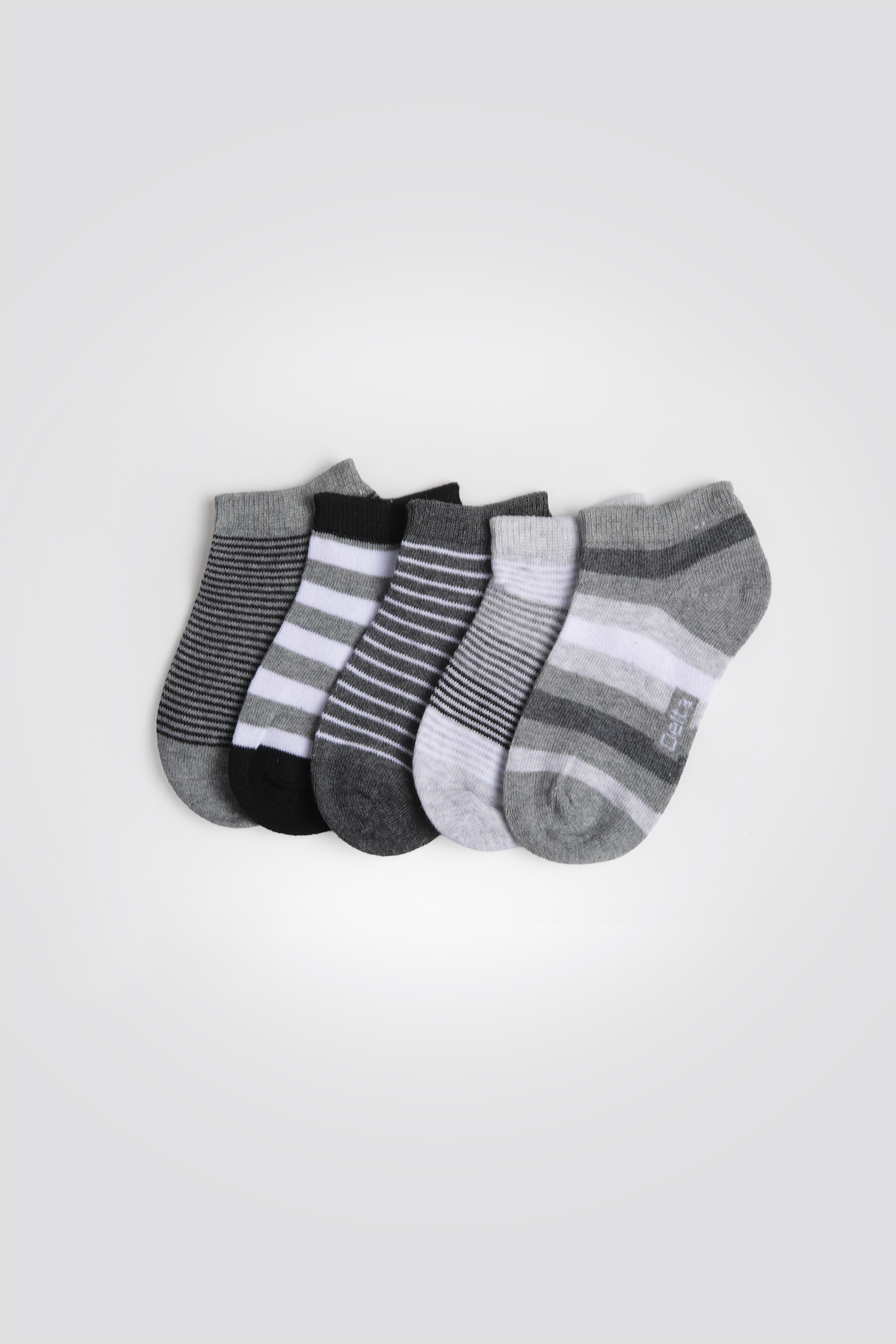 חמישיית זוגות גרביים בעיצוב פסים | דלתא