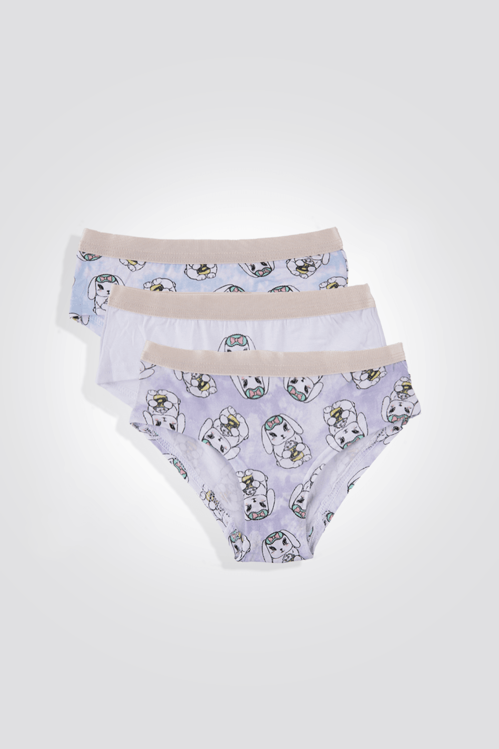 שלישיית תחתוני היפסטר ארנבים לילדות - MASHBIR//365