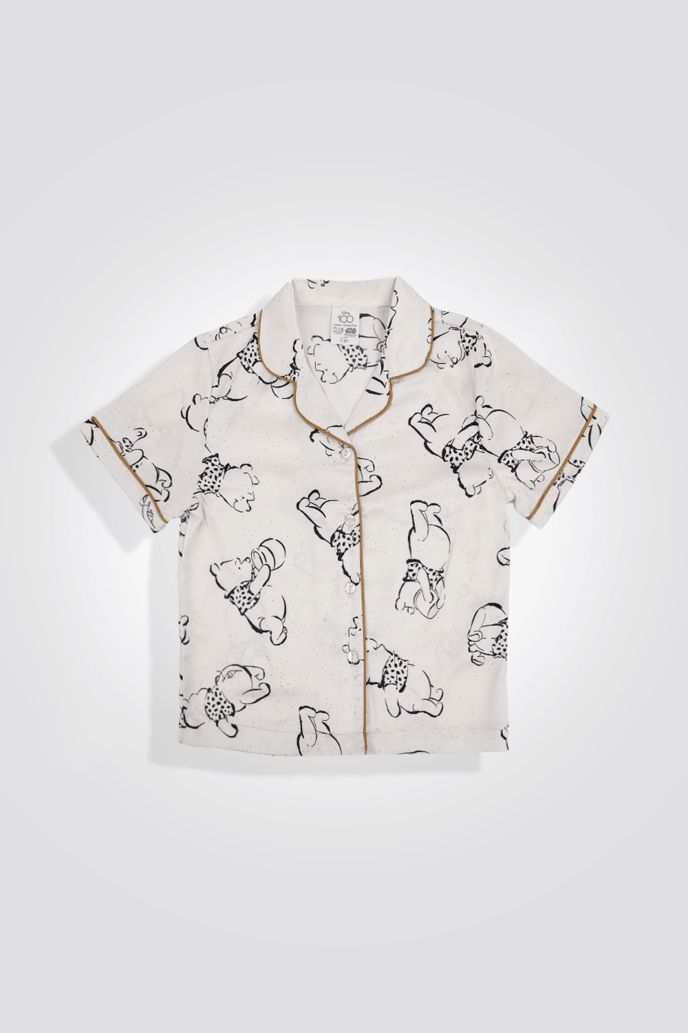 סט פיג'מת סאטן פו הדוב לילדות - MASHBIR//365