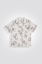 סט פיג'מת סאטן פו הדוב לילדות - MASHBIR//365