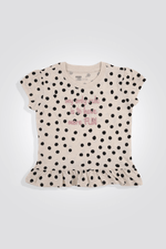 חליפת גן קצרה נקודות לילדות - MASHBIR//365