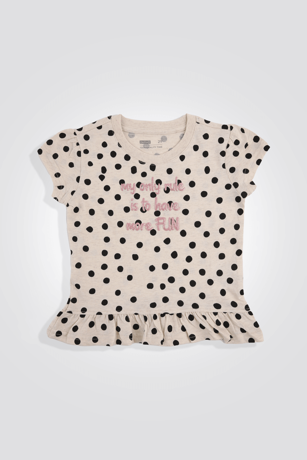 חליפת גן קצרה נקודות לילדות - MASHBIR//365