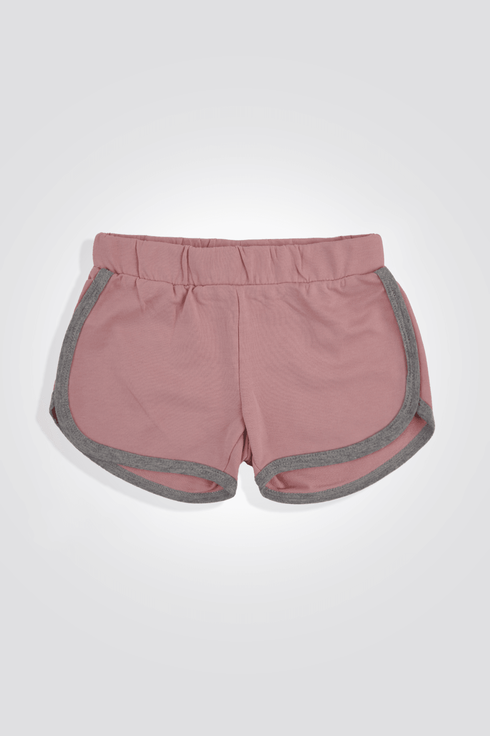 חליפת גן קצרה לילדות בצבע ורוד ואפור - MASHBIR//365