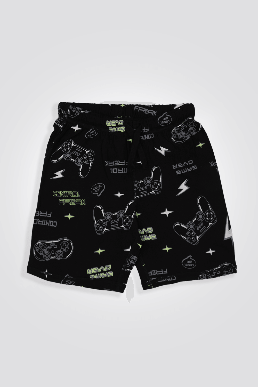 סט פיג’מה קצרה GAMER בצבע שחור לילדים - MASHBIR//365