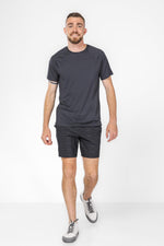 טישירט ACTIVE קצרה לגבר בצבע שחור - MASHBIR//365