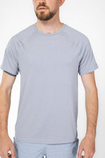 טישירט ACTIVE קצרה לגבר בצבע תכלת - MASHBIR//365