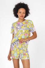 סט פיג’מה קצרה SIMPSON בצבע צהוב - MASHBIR//365