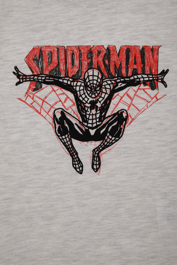 סט פיג’מה קצרה SPIDERMAN בצבע אפור לילדים - MASHBIR//365