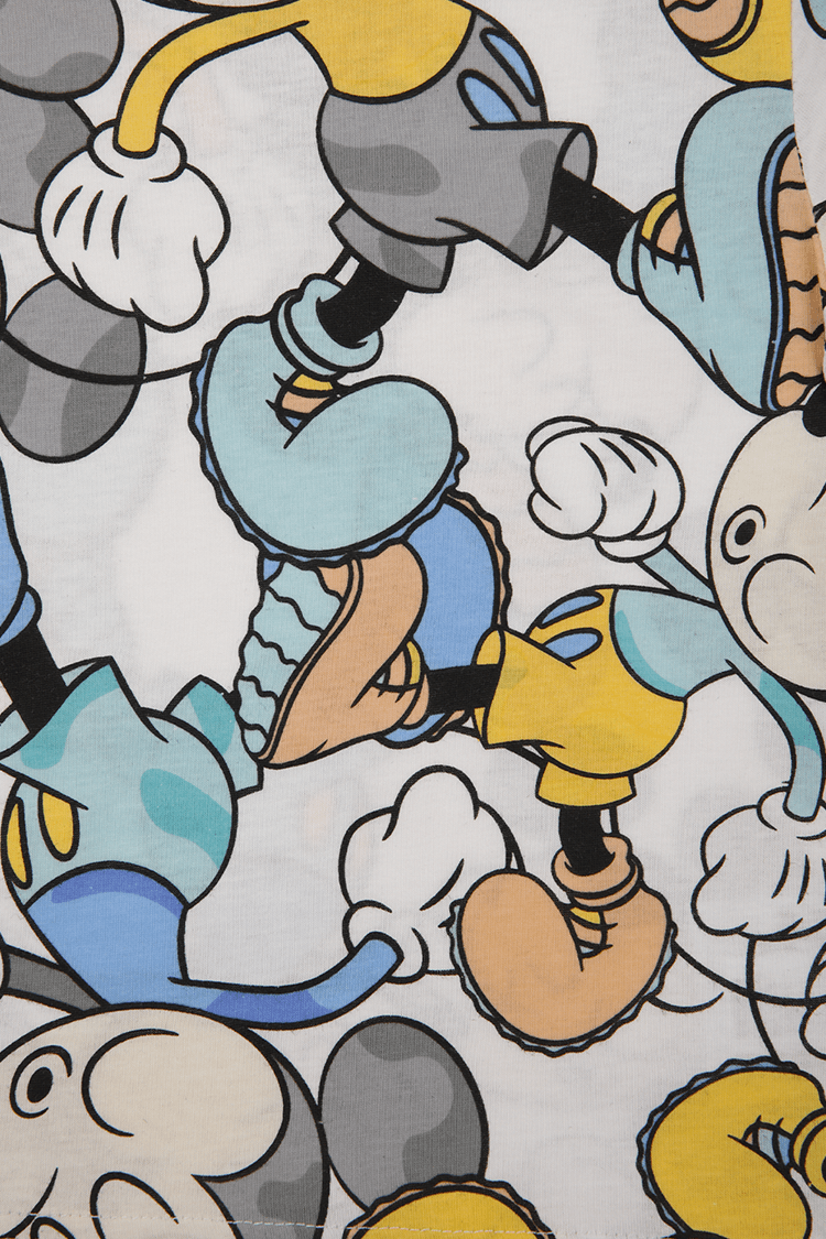 סט פיג’מה קצרה MICKEY בצבע לבן לילדים - MASHBIR//365